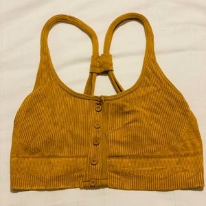 FP Mustard Crop Top S/XS